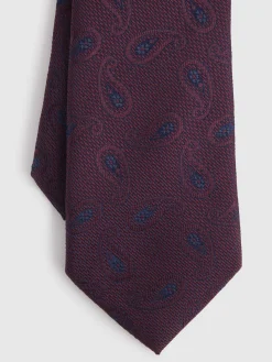 Alvaro Moreno Corbatas|Corbatas|CORBATA JACQUARD MF Burdeos