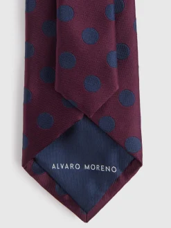 Alvaro Moreno Corbatas|Corbatas|CORBATA JACQUARD MF Burdeos