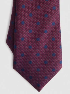 Alvaro Moreno Corbatas|Corbatas|CORBATA JACQUARD MF Burdeos