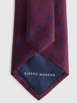 Alvaro Moreno Corbatas|Corbatas|CORBATA JACQUARD MF Burdeos