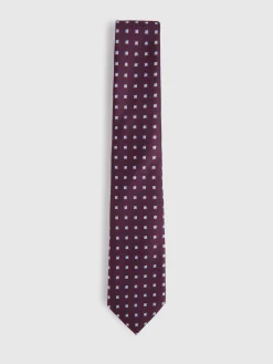 Alvaro Moreno Corbatas|Corbatas|CORBATA JACQUARD MF Burdeos