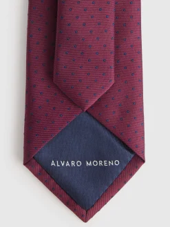 Alvaro Moreno Corbatas|Corbatas|CORBATA JACQUARD MF Burdeos