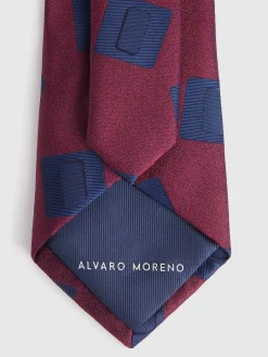 Alvaro Moreno Corbatas|Corbatas|CORBATA JACQUARD MF Burdeos