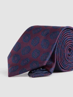 Alvaro Moreno Corbatas|Corbatas|CORBATA JACQUARD MF Burdeos