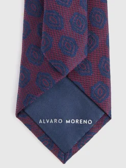 Alvaro Moreno Corbatas|Corbatas|CORBATA JACQUARD MF Burdeos