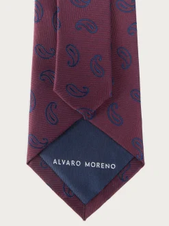 Alvaro Moreno Corbatas|Corbatas|CORBATA JACQUARD MF Burdeos
