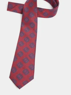 Alvaro Moreno Corbatas|Corbatas|CORBATA JACQUARD MF Rojo