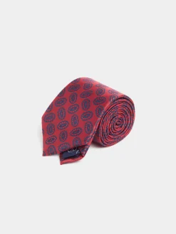 Alvaro Moreno Corbatas|Corbatas|CORBATA JACQUARD MF Rojo