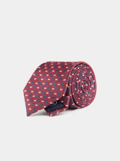 Alvaro Moreno Corbatas|Corbatas|CORBATA JACQUARD MF Rojo