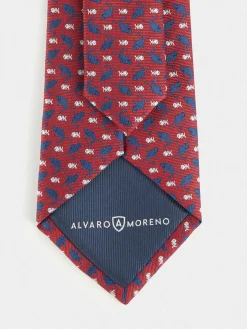 Alvaro Moreno Corbatas|Corbatas|CORBATA JACQUARD MF Rojo