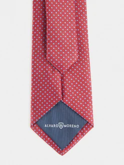 Alvaro Moreno Corbatas|Corbatas|CORBATA JACQUARD MF Rojo