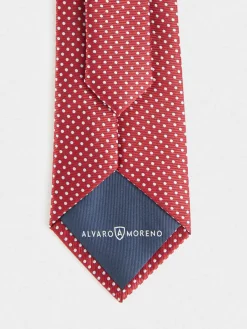 Alvaro Moreno Corbatas|Corbatas|CORBATA JACQUARD MF Rojo