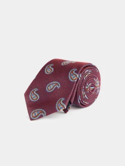 Alvaro Moreno Corbatas|Corbatas|CORBATA JACQUARD MF Rojo