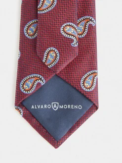 Alvaro Moreno Corbatas|Corbatas|CORBATA JACQUARD MF Rojo