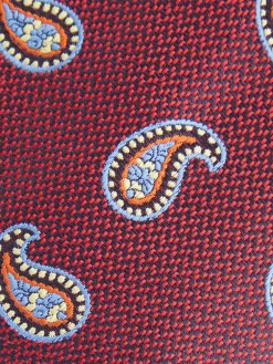 Alvaro Moreno Corbatas|Corbatas|CORBATA JACQUARD MF Rojo