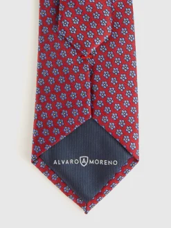 Alvaro Moreno Corbatas|Corbatas|CORBATA JACQUARD MF Rojo
