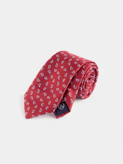 Alvaro Moreno Corbatas|Corbatas|CORBATA JACQUARD MF Rojo