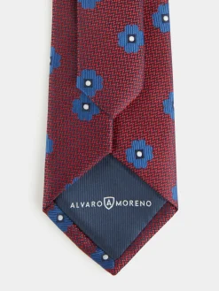 Alvaro Moreno Corbatas|Corbatas|CORBATA JACQUARD MF Rojo