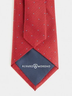 Alvaro Moreno Corbatas|Corbatas|CORBATA JACQUARD MF Rojo