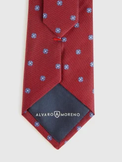 Alvaro Moreno Corbatas|Corbatas|CORBATA JACQUARD MF Rojo