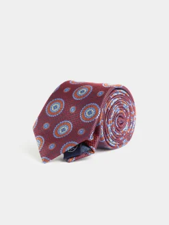 Alvaro Moreno Corbatas|Corbatas|CORBATA JACQUARD MF Rojo