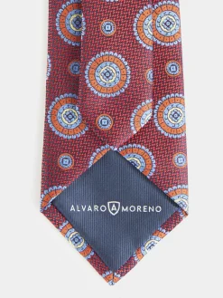 Alvaro Moreno Corbatas|Corbatas|CORBATA JACQUARD MF Rojo