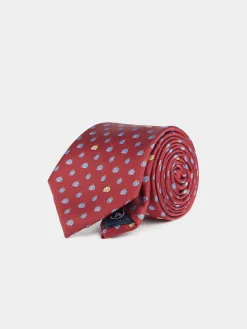 Alvaro Moreno Corbatas|Corbatas|CORBATA JACQUARD MF Rojo