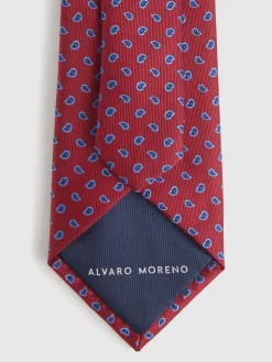 Alvaro Moreno Corbatas|Corbatas|CORBATA JACQUARD MF Rojo