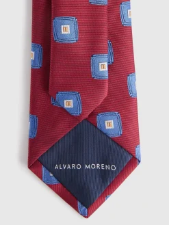 Alvaro Moreno Corbatas|Corbatas|CORBATA JACQUARD MF Rojo