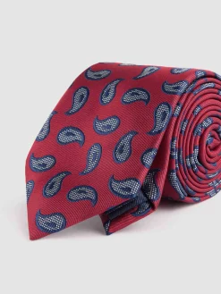 Alvaro Moreno Corbatas|Corbatas|CORBATA JACQUARD MF Rojo