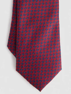 Alvaro Moreno Corbatas|Corbatas|CORBATA JACQUARD MF Rojo