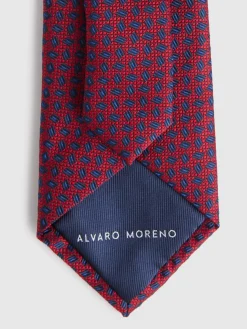 Alvaro Moreno Corbatas|Corbatas|CORBATA JACQUARD MF Rojo