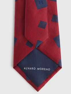 Alvaro Moreno Corbatas|Corbatas|CORBATA JACQUARD MF Rojo