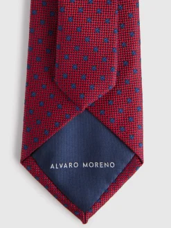 Alvaro Moreno Corbatas|Corbatas|CORBATA JACQUARD MF Rojo