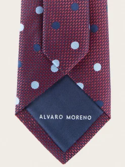 Alvaro Moreno Corbatas|Corbatas|CORBATA JACQUARD MF Rojo