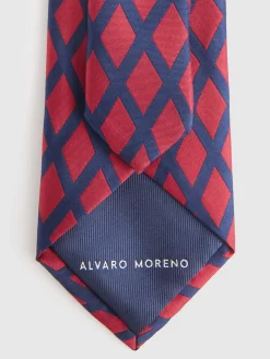 Alvaro Moreno Corbatas|Corbatas|CORBATA JACQUARD MF Rojo
