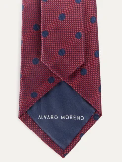 Alvaro Moreno Corbatas|Corbatas|CORBATA JACQUARD MF Rojo