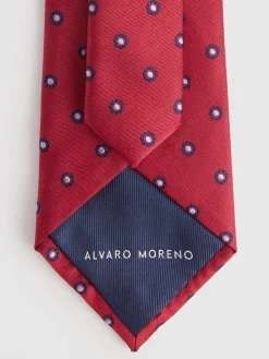 Alvaro Moreno Corbatas|Corbatas|CORBATA JACQUARD MF Rojo