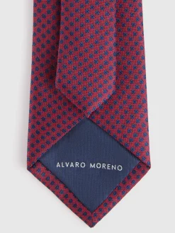 Alvaro Moreno Corbatas|Corbatas|CORBATA JACQUARD MF Rojo