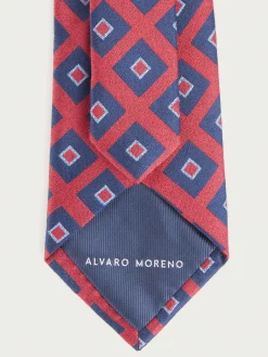 Alvaro Moreno Corbatas|Corbatas|CORBATA JACQUARD MF Rojo