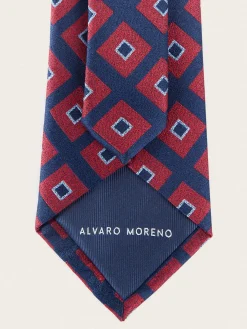 Alvaro Moreno Corbatas|Corbatas|CORBATA JACQUARD MF Rojo