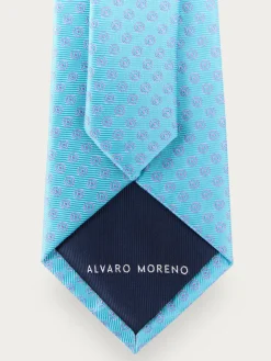 Alvaro Moreno Corbatas|Corbatas|CORBATA JACQUARD MF Turquesa