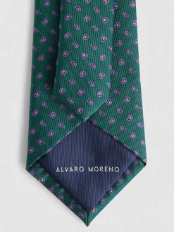 Alvaro Moreno Corbatas|Corbatas|CORBATA JACQUARD MF Verde