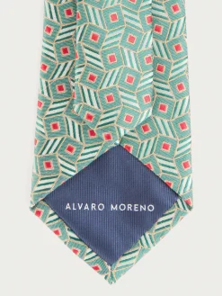 Alvaro Moreno Corbatas|Corbatas|CORBATA JACQUARD MF Verde