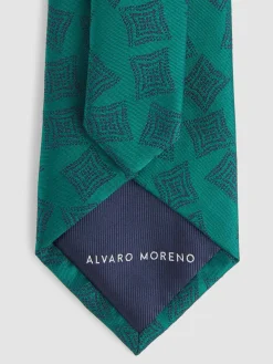 Alvaro Moreno Corbatas|Corbatas|CORBATA JACQUARD MF Verde
