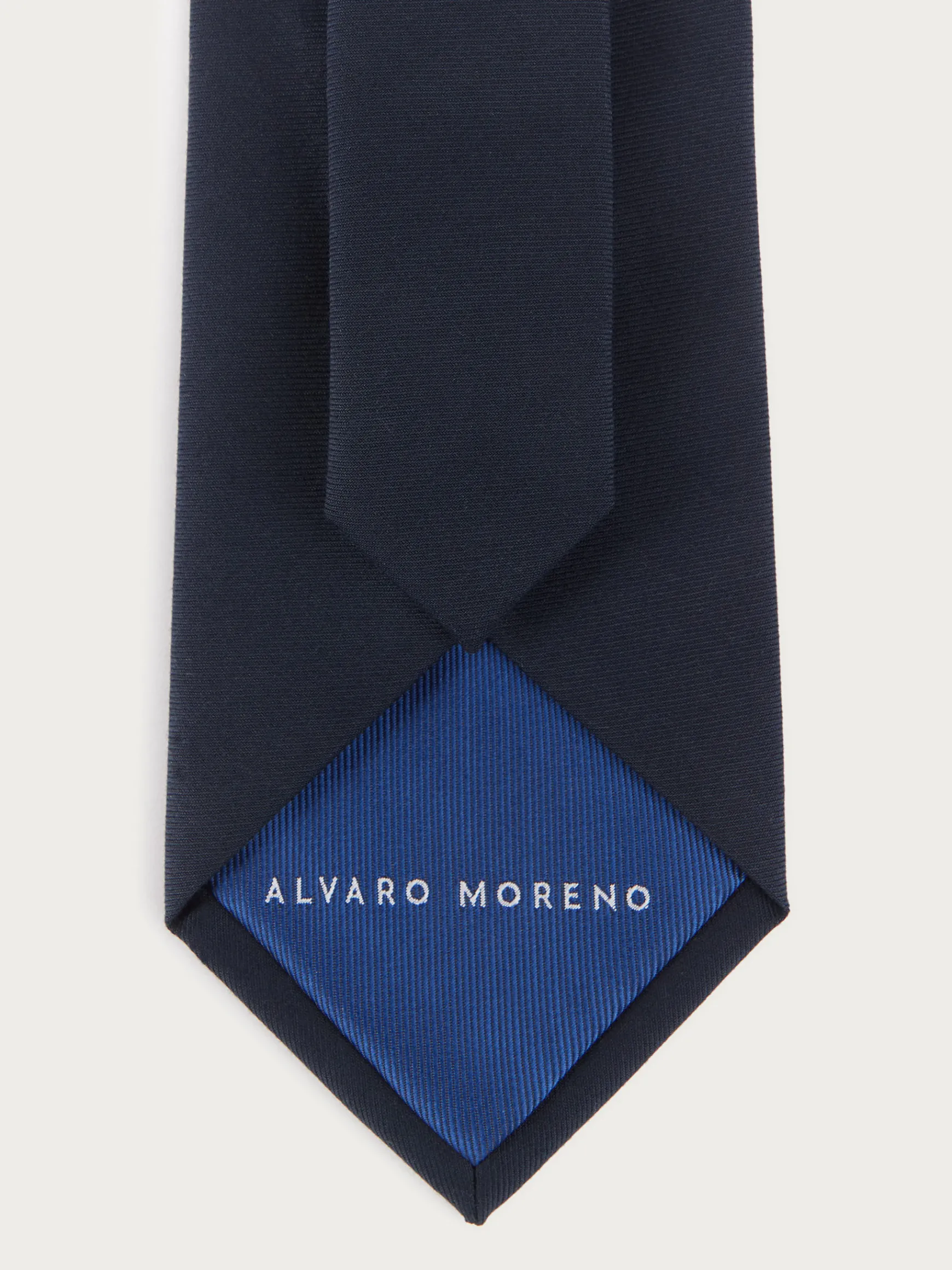 Alvaro Moreno Corbatas|Corbatas|CORBATA LISA MATE Azul Marino