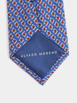 Alvaro Moreno Corbatas|Corbatas|CORBATA PRINTED Azul