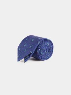 Alvaro Moreno Corbatas|Corbatas|CORBATA PRINTED Azul