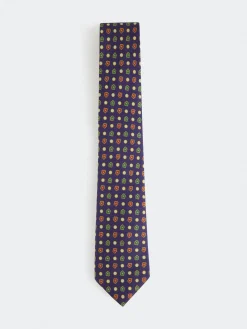 Alvaro Moreno Corbatas|Corbatas|CORBATA PRINTED Azul Marino