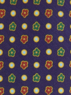 Alvaro Moreno Corbatas|Corbatas|CORBATA PRINTED Azul Marino